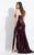 Rachel Allan Curves - 6328 Haltered Sequined Fitted Gown in Red