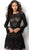 Jovani - 63340 Lace Jewel A-Line Cocktail Dress in Black