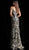Jovani - Elaborate Metallic Sequined Off Shoulder Gown 63349 In Black and Gold