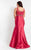 Rachel Allan Curves - 6334 Beaded Scoop Mermaid Gown in Red