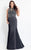 Rachel Allan Curves - 6339 Sleeveless Satin Mermaid Gown in Black