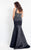 Rachel Allan Curves - 6339 Sleeveless Satin Mermaid Gown in Black