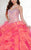 Tiffany Homecoming - 56275 Strapless Ruffle Two-Tone Ball Gown in Orange and Purple