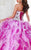 Tiffany Homecoming - 56279 Ruffled Sweetheart Two-Tone Ball Gown in White and Pink