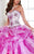 Tiffany Homecoming - 56279 Ruffled Sweetheart Two-Tone Ball Gown in White and Pink