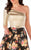 MNM Couture - N0012 Asymmetric Neck High Low Dress In Multi-Color