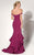 MNM Couture - Tiered Ruffles Mermaid Gown N0020 in Purple