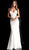 Jovani - 63456 Adorned Lace Backless Long Gown