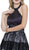 Nox Anabel - 6348 Embellished Halter Neck Cocktail Dress