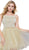 Nox Anabel - 6353 Sleeveless Straight-Across Neck Chiffon Cocktail Dress
