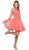 Lace Illusion High Halter A-line Dress