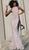 Jovani - 63552 Allover Sequin Lace Up Side Sheath Prom Dress in Pink