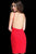 Jovani - 63559 Beaded Backless Cocktail Dress In Red