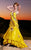 MNM Couture - 6355 Embellished Sweetheart Trumpet Dress In Yellow