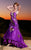 MNM Couture - 6355 Embellished Sweetheart Trumpet Dress In Purple