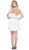 Embellished Waist Sweetheart Neckline Cocktail Dress