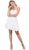 Embellished Waist Sweetheart Neckline Cocktail Dress