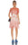 Elie Tahari - E40A9607 Floral Embroidered Illusion Jewel A-line Dress In Red