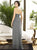 2879 Dress in Charcoal Gray