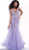 Jovani - 63700 Beaded Embellished Sleeveless Trumpet Prom Dress in Purple