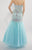 Alyce Paris - 6371 Strapless Crystal Adorned Trumpet Gown In Blue