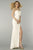 ALYCE PARIS - PROM DRESS IN WHITE GOLD 6375