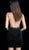 Jovani - 63880 Plunging Rhinestone-Sprinkled Velvet Dress in Green