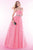 Alyce Paris Prom - 6388 Woven Strapless Sweetheart Evening Gown in Pink