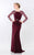 Terani Couture - Ornate Crepe Mesh Sheath Gown 1522M0655B in Red