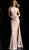 Jovani - 63931 Embellished Halter Trumpet Dress In Pink