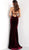 Jovani - 63942 Sleeveless Tie Back Velvet Sheath Gown In Red