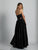 Dave & Johnny - A6394W Two-Piece Bejeweled Lace A-Line Dress in Black