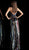 Jovani - Sequin-Striped Sheath Evening Dress with High Slit 63962 In Multi-Color