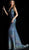 Jovani - 63971 Plunging Halter Sequined Mermaid Gown