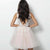 Jovani - 63987 Floral Appliqued A-Line Cocktail Dress In White and Pink