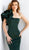 Jovani - Ruffled One Shoulder Sleeve Mermaid Dress 63994 In Green