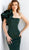Jovani - 63994 One Shoulder Ruffle Sleeve Mermaid Evening Gown In Green