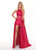 Rachel Allan - 6405 Halter Neck and Shorts with Overlay Prom Dress In Pink