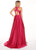 Rachel Allan - 6405 Halter Neck and Shorts with Overlay Prom Dress In Pink