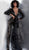 Jovani - Embellished Long Sleeve Deep V-neck Jumpsuit 64068 In Black