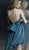 Jovani - 64081 Ruched High Halter Asymmetric A-line Dress in Blue