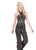 Rachel Allan - 6415 Crystal Beaded Halter Jumpsuit In Black