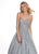 Rachel Allan - 6417 Crystal Embellished Strapless Ballgown In Silver