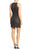 Aidan Mattox - Halter Neckline Embellished Short Dress 54473450 in Black