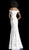 Jovani - 64277 Embellished Off-Shoulder Long Trumpet Dress in White