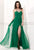 Strapless High Slit Chiffon Long Evening Gown 6428e
