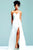 Strapless High Slit Chiffon Long Evening Gown 6428e