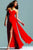 Strapless High Slit Chiffon Long Evening Gown 6428e