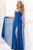 Strapless High Slit Chiffon Long Evening Gown 6428e