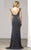 Mac Duggal Couture - 80354 Lace Bateau Sheath Dress In Gray
